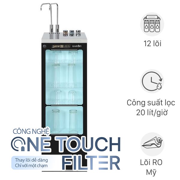 Máy lọc nước RO nóng nguội lạnh Karofi Platinum S6