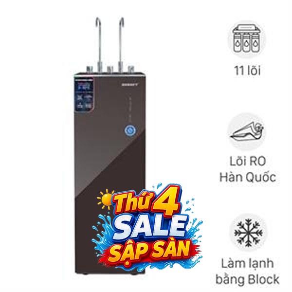 Máy lọc nước RO nóng nguội lạnh Hydrogen Sanaky SNK-TV3HK88