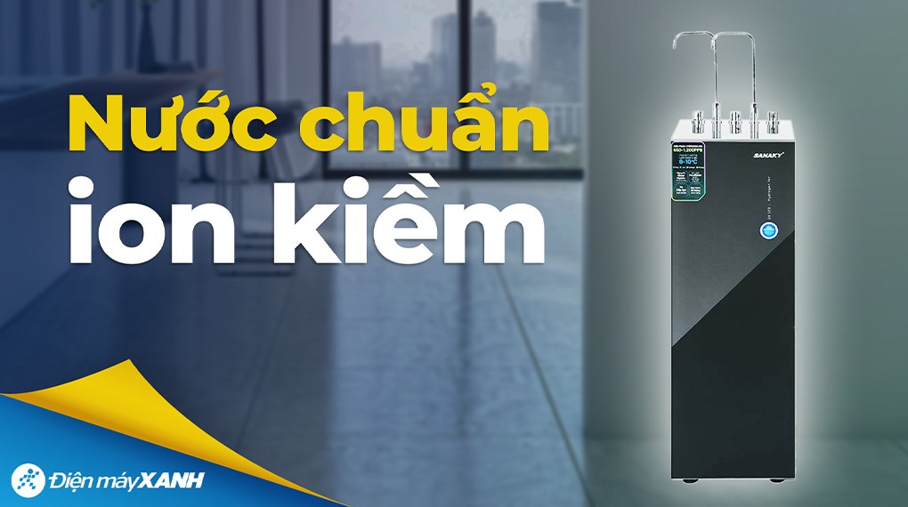 Máy lọc nước RO nóng nguội lạnh Hydrogen ion kiềm Sanaky SNK-TV3IK98 11 lõi