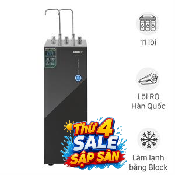 Máy lọc nước RO nóng nguội lạnh Hydrogen ion kiềm Sanaky SNK-TV3HK98