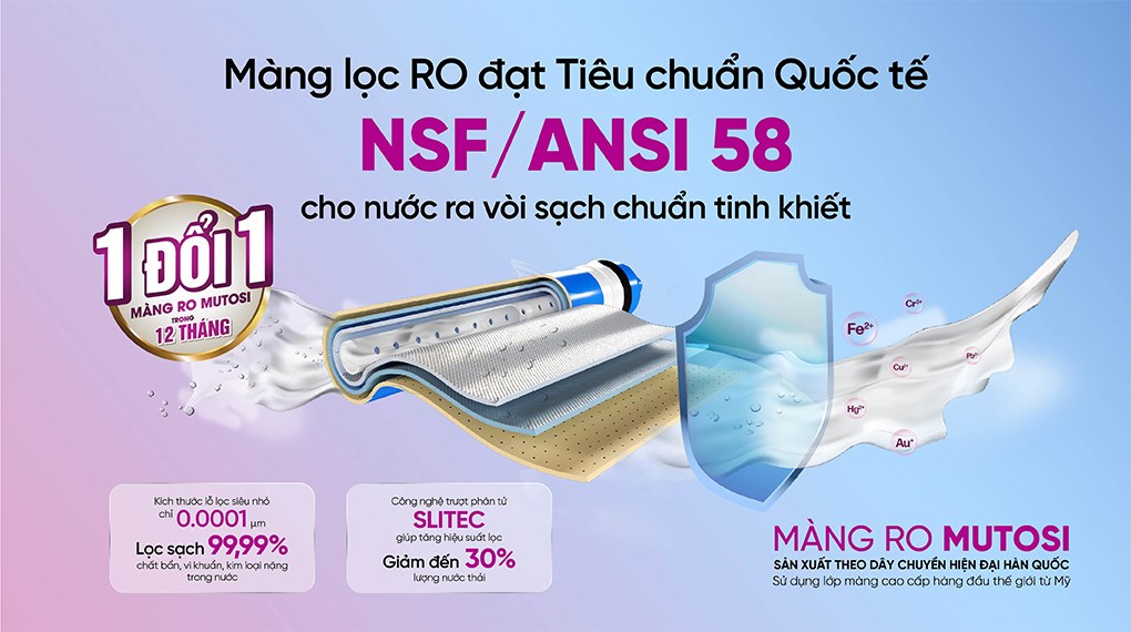 Máy lọc nước RO nóng nguội lạnh Mutosi MP-N911 11 lõi