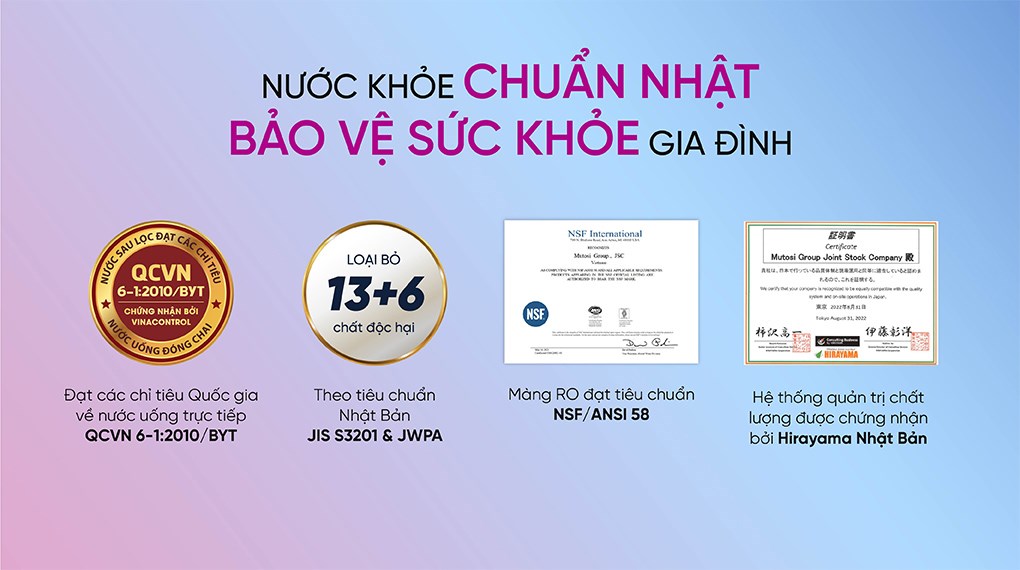 Máy lọc nước RO nóng nguội lạnh Mutosi MP-N911 11 lõi