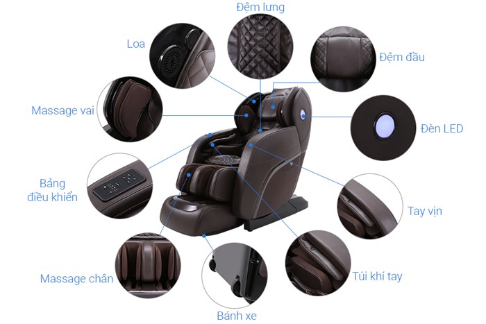 Ghế massage toàn thân Airbike Sports RK-8900S