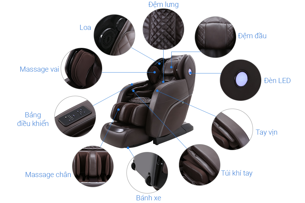 Ghế massage toàn thân Airbike Sports RK-8900S