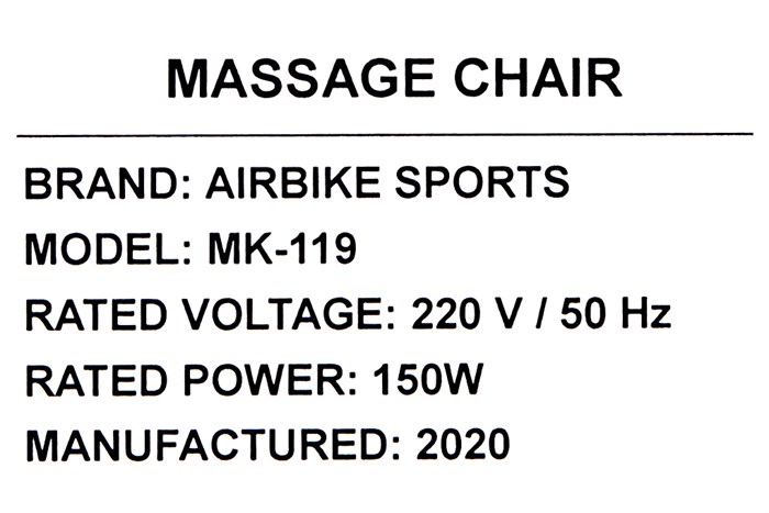 Ghế massage toàn thân Airbike Sports MK-119