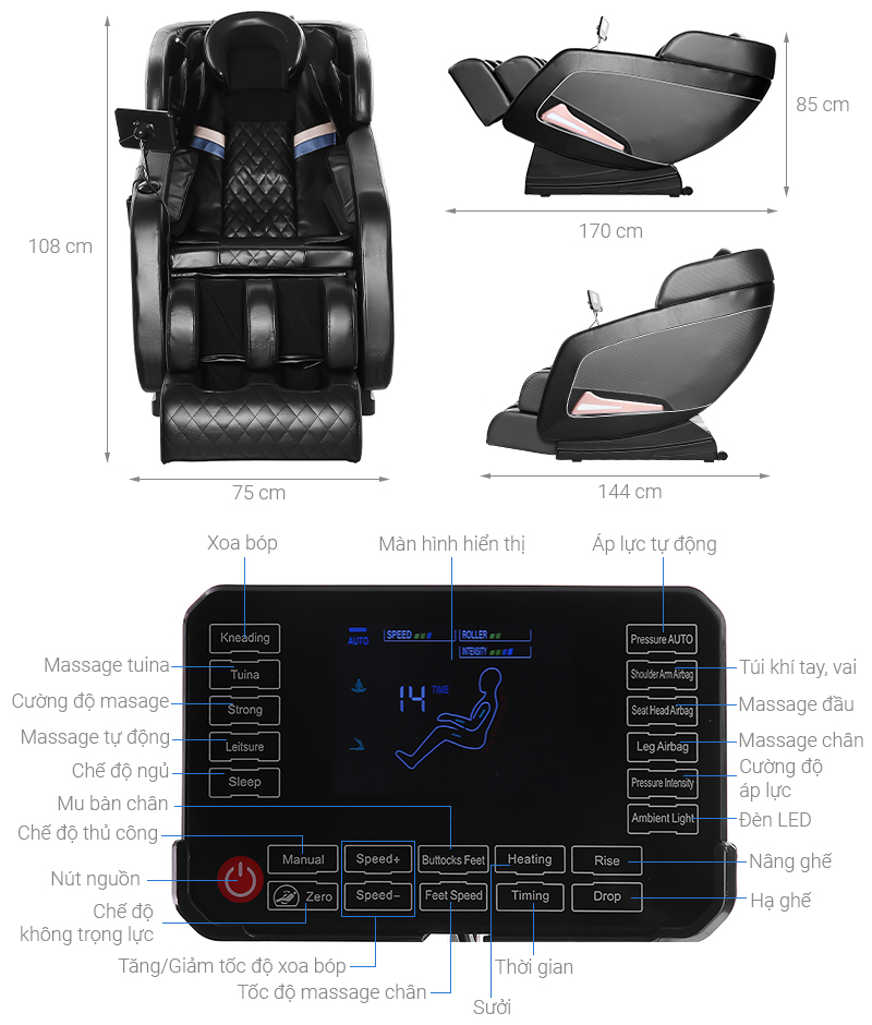 Ghế Massage Airbike Sport MK-280