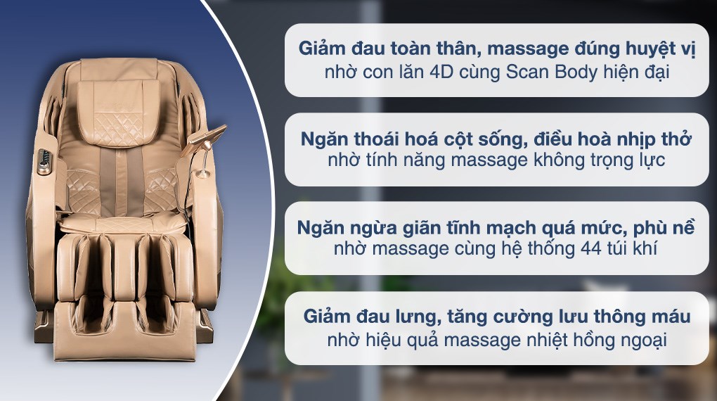 Ghế Massage Remote Cảm Ứng Daikiosan DKGM-30002 hover