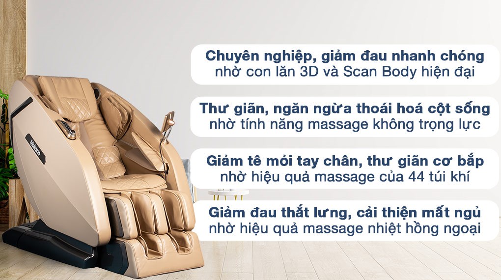 Ghế Massage Remote Cảm Ứng Makano MKGM-20002 hover