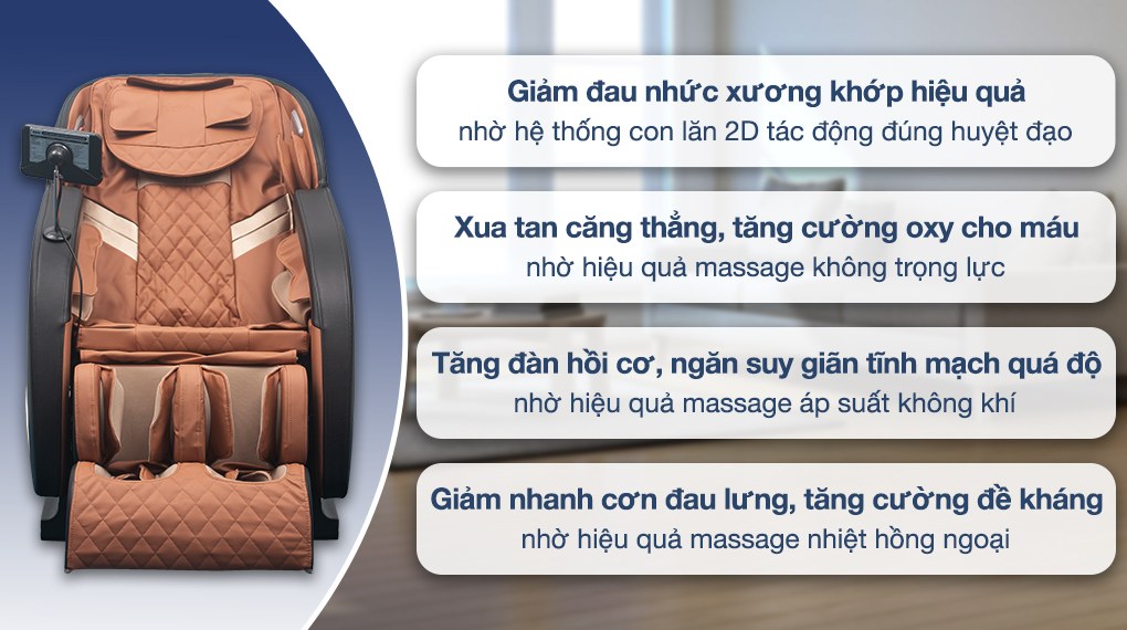 Lợi ích của ghế massage Daikiosan DKGM-0001D