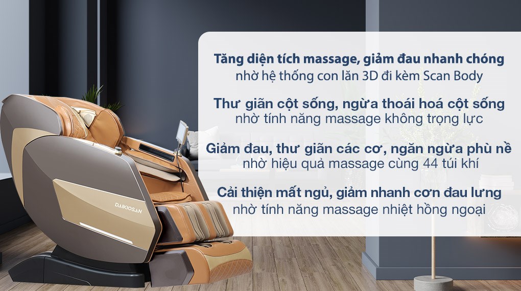 Ghế Massage Daikiosan DKGM-20004 hover