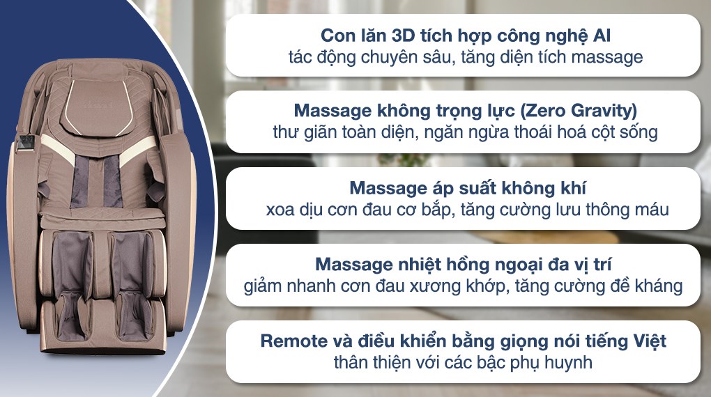 Ghế Massage Daikiosan DKGM-20005X hover