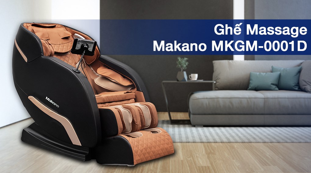 Ghế Massage Makano MKGM-0001D giúp xua tan đau nhức, bổ sung năng lượng cho người dùng sau một ngày ngày vận động