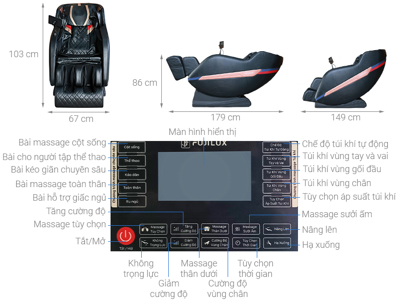 Ghế Massage Fuji Luxury FJ 699
