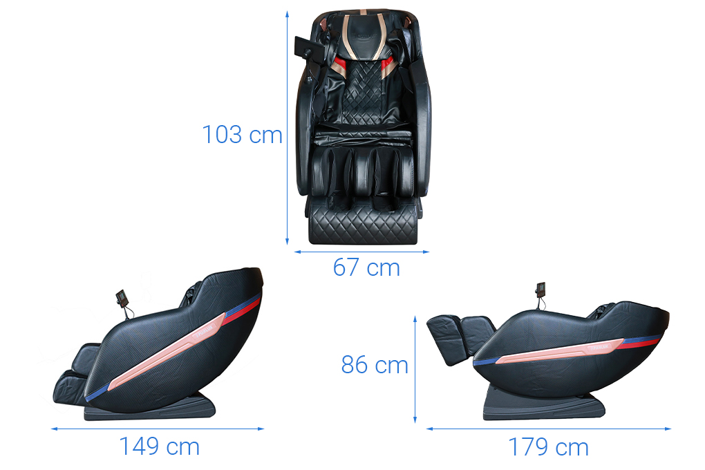 Ghế Massage Fuji Luxury FJ 699 Màu Đen