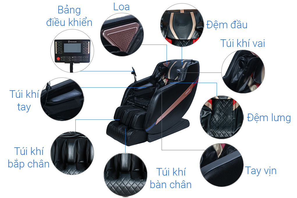 Ghế Massage Fuji Luxury FJ 699 Màu Đen