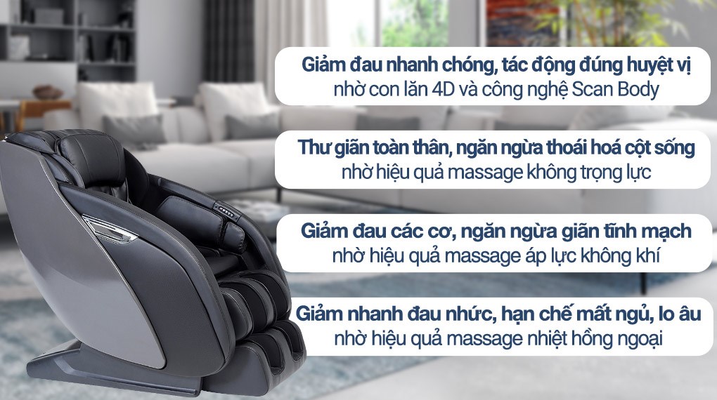Ghế Massage Fuji Luxury FJ S600 hover