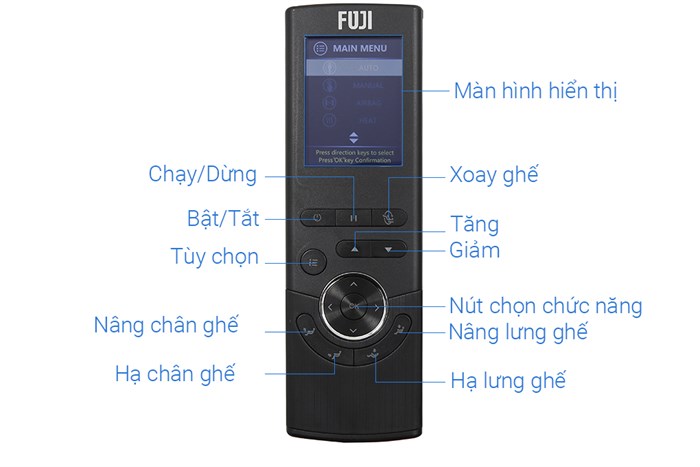 Ghế Massage Fuji Luxury FJ S600 Màu Đen