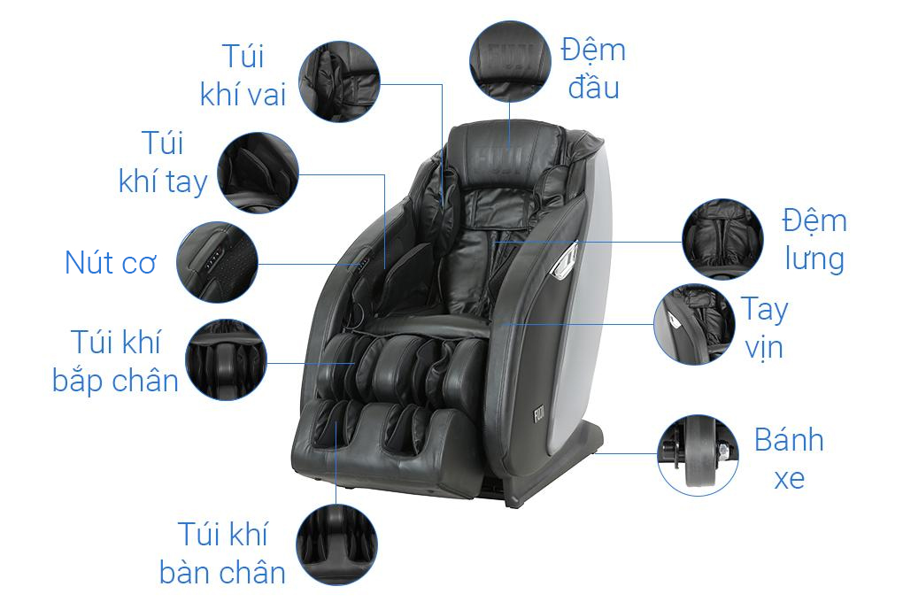 Ghế Massage Fuji Luxury FJ S600 - 5