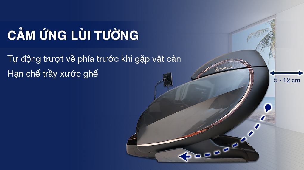 Cảm ứng lùi tường trên ghế massage Fuji Luxury FJ S99 Cullian