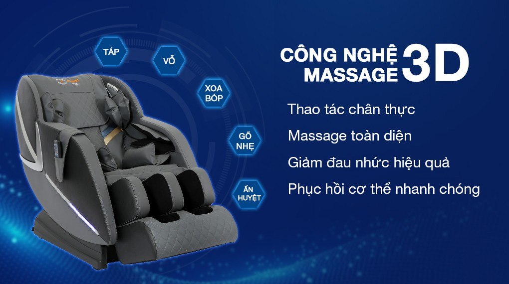 Con lăn 3d trên ghế massage Airbike Sport MK-354