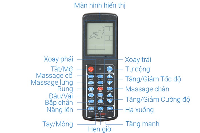 Ghế Massage Airbike Sport MK-354 Màu Xám