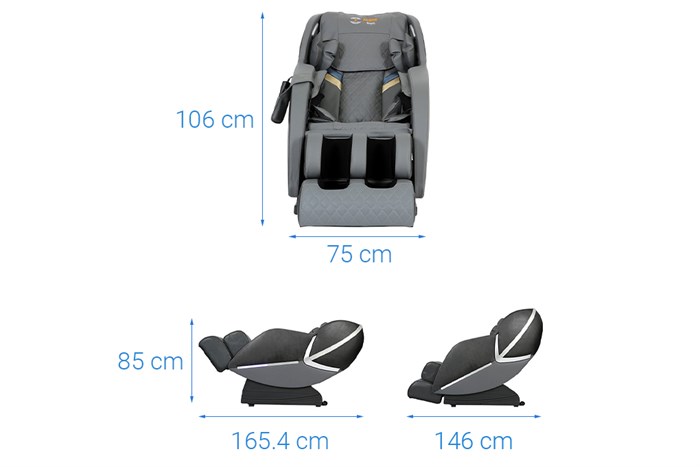 Ghế Massage Airbike Sport MK-354 Màu Xám