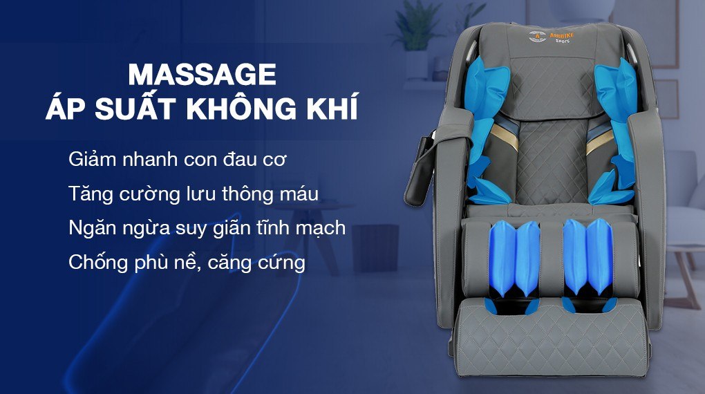 Massage áp suất không khí trên ghế massage Airbike Sport MK-354