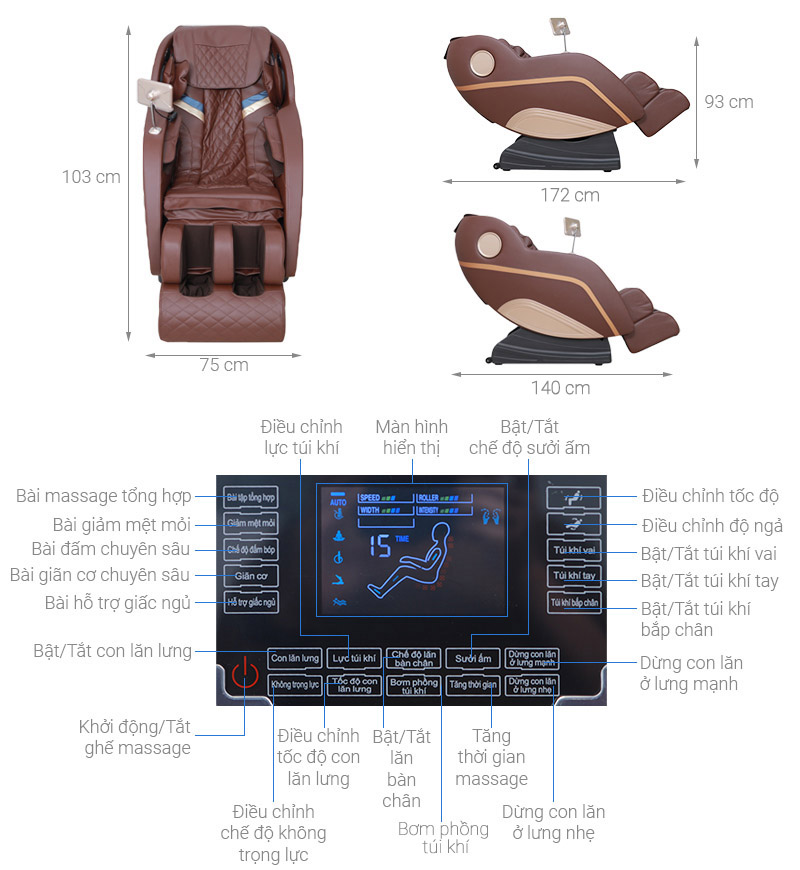 Ghế Massage Fuji Luxury PT607