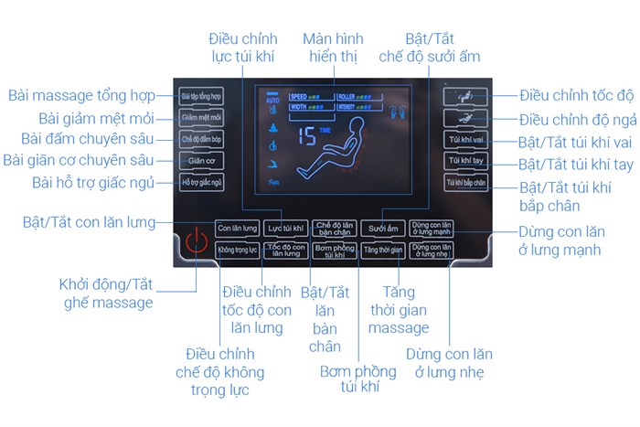 Ghế Massage Fuji Luxury PT607 Màu Nâu