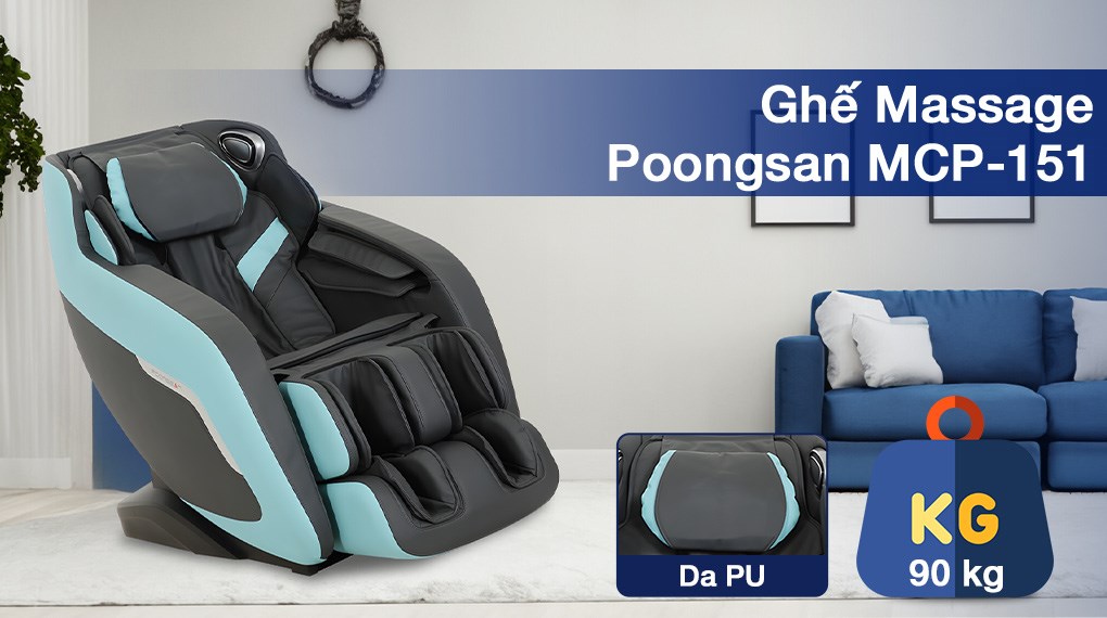 Bạn nên đặt ghế massage Poongsan MCP-151 ở những vị trí khô ráo, thoáng mát, tránh để ghế tiếp xúc trực tiếp với nước