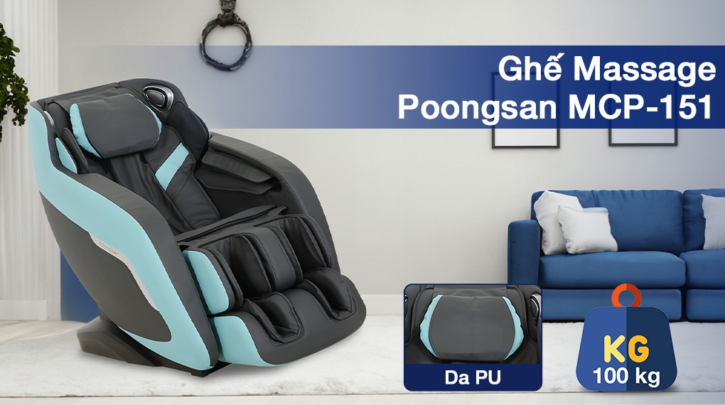 Ghế Massage Poongsan MCP-151 được nhiều người tin dùng