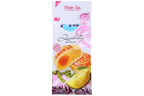 Bánh Pía Thiên Sa số 7 Đậu xanh sầu riêng 4 cái gói 280g