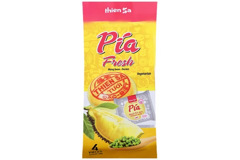 Bánh Pía Thiên Sa chay Đậu xanh sầu riêng 4 cái gói 280g