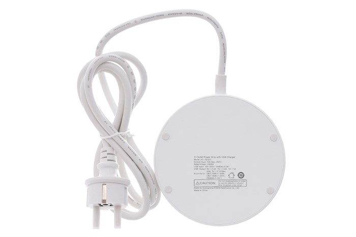 Ổ cắm điện 3 lỗ 3 USB 1.8m Pisen KY-33 Màu Trắng