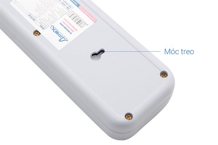 Ổ cắm điện 3 lỗ 2.5m Apex APE OC1-3R Màu Trắng - Đỏ