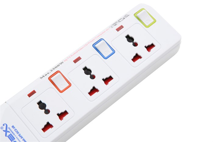 Ổ cắm điện Apex APE OC2-3R Màu Trắng