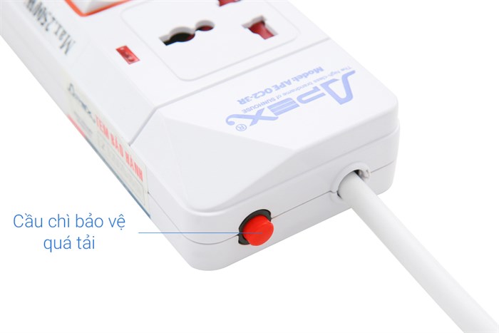 Ổ cắm điện Apex APE OC2-3R Màu Trắng