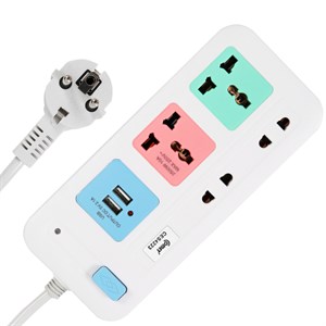 Ổ cắm điện 2 USB 4 lỗ 3m COMET CES4223