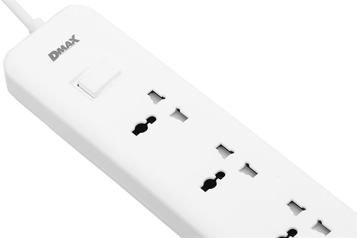 Ổ cắm điện DMAX 3 lỗ 3 USB 3m YH-U614 Màu Trắng