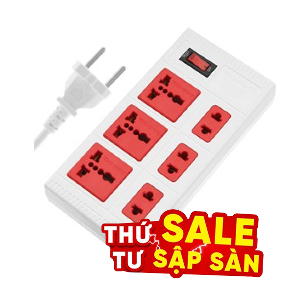 Ổ cắm điện Điện Quang 6 lỗ 5m ECO ĐQ ESK 5WR 6ECO