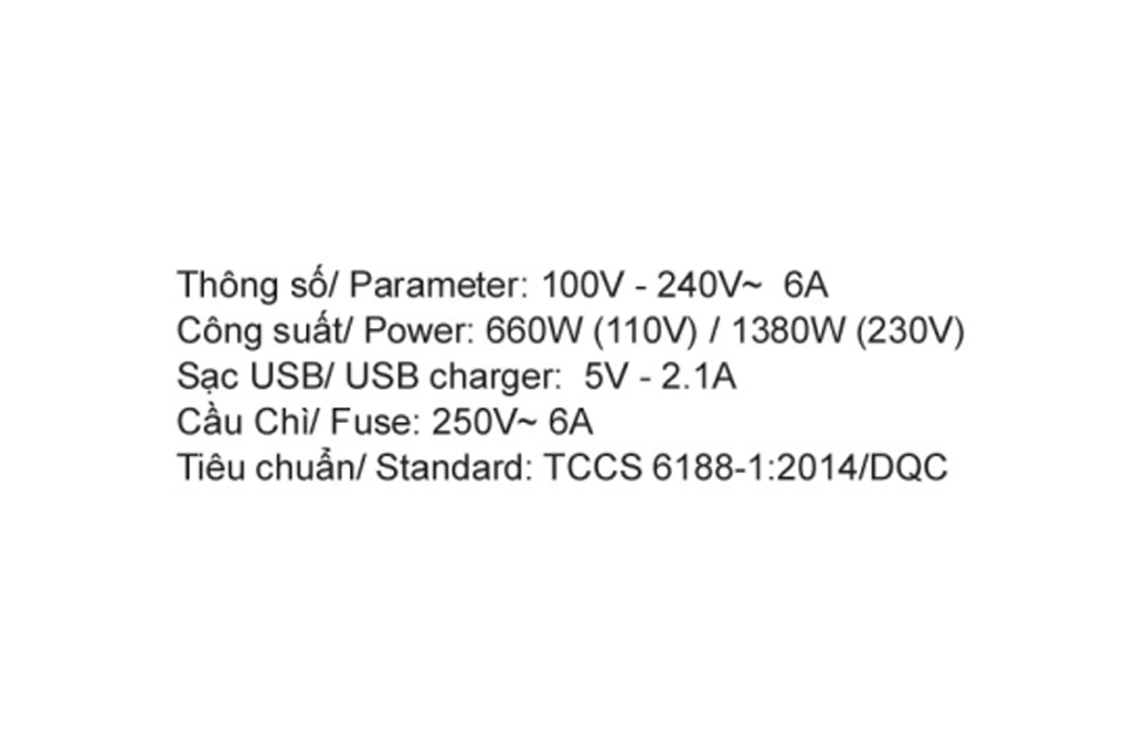 Adapter du lịch Điện Quang 2 USB ĐQ ESK TV06R 2U