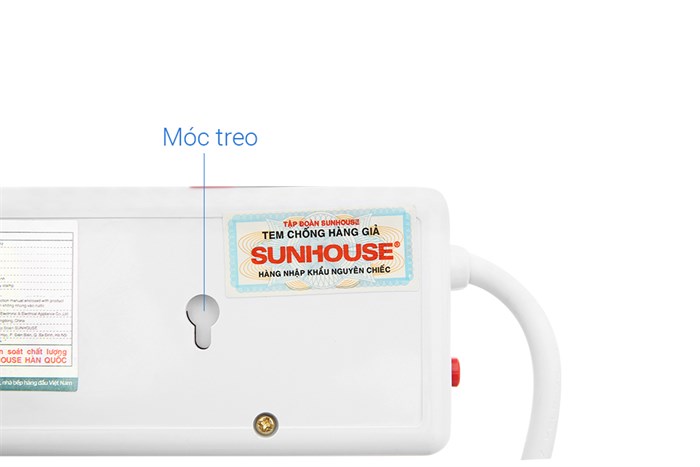 Ổ cắm điện Sunhouse 3 lỗ 2.5m SHE-OC1-3R Màu Trắng