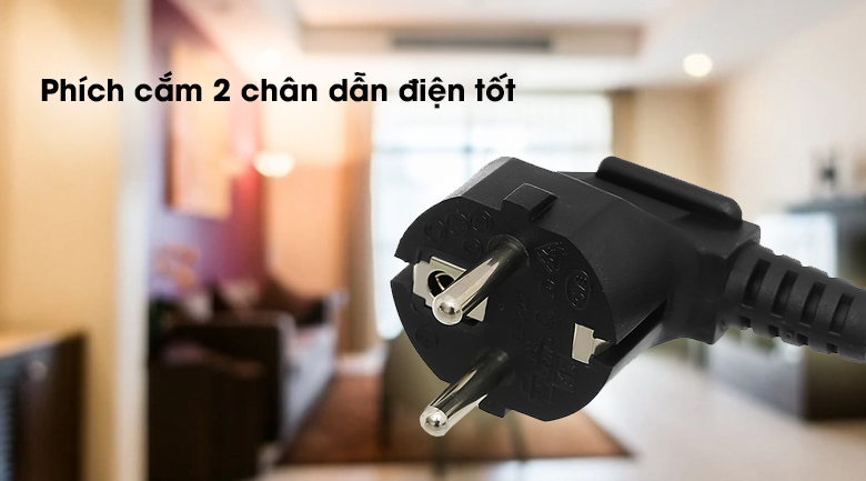 Dây nguồn đa năng Dmax DD-004-BLACK-0.85M - Phích cắm 2 chân chất liệu kim loại dẫn điện tốt