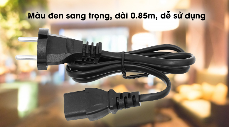 Dây nguồn đa năng Dmax DD-002-BLACK-0.85M - Dây nguồn đa năng kiểu dáng hiện đại, gọn đẹp