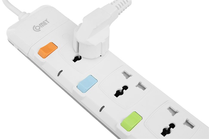 Ổ cắm điện Comet 4 lỗ 5m CESG2405 Màu Trắng