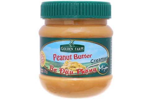 Bơ đậu phộng mịn Golden Farm hũ 170g-1