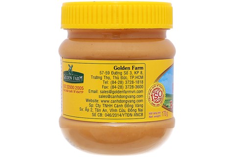 Bơ đậu phộng hạt Golden Farm hũ 170g-2