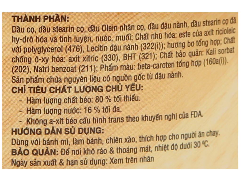 Bơ thực vật Meizan hũ 80g 9