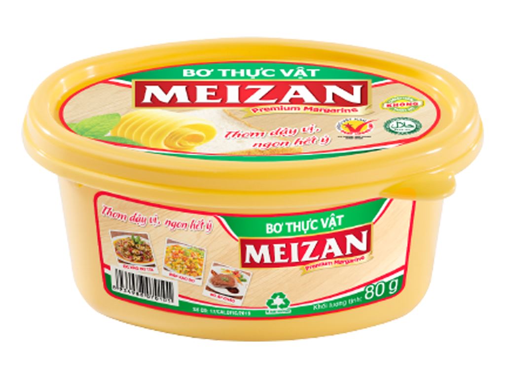 Bơ thực vật Meizan hũ 80g 12