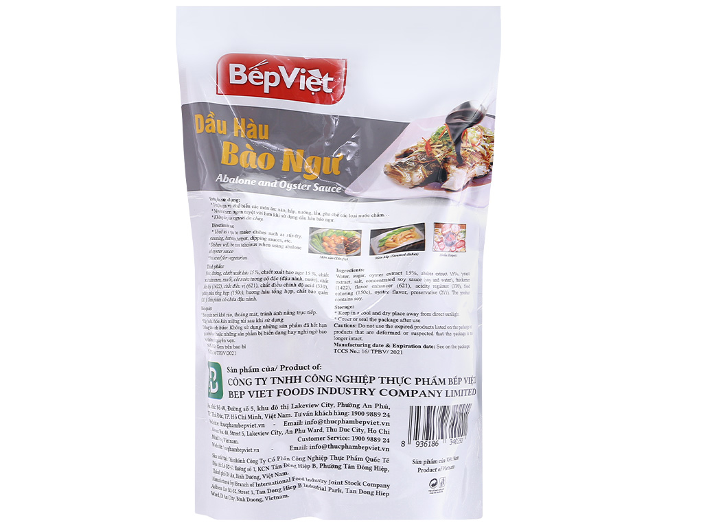 Dầu hào bào ngư Bếp Việt gói 1kg 3